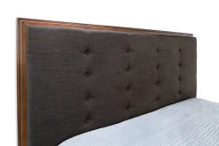 Mor Furniture Upholstered Beds|Beds|Cagney Upholstered Panel Bed W/ Storage In Gray, Queen
