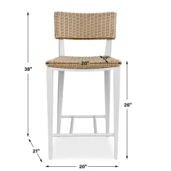 Mor Furniture Counter Height Stools|Barstools|Calbas Outdoor Counter Height Stool In White