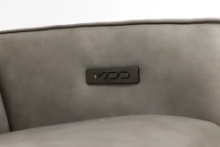 Mor Furniture Sectionals|Cam 6 Piece 2 Power Theater Sectional W/ Immersive Sound In Ajax Smoke Leather
