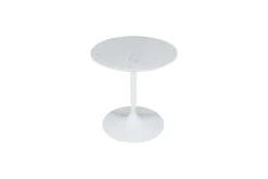 Mor Furniture Accent Tables|Camille Nesting Table In White Marble, Set Of 2