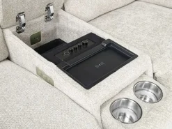 Mor Furniture Loveseats|Cannes 3 Power Theater Console Loveseat W/ Immersive Sound In Jumbo Bark