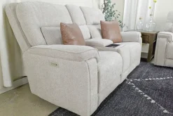 Mor Furniture Loveseats|Cannes 3 Power Theater Console Loveseat W/ Immersive Sound In Jumbo Bark