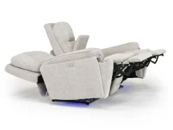 Mor Furniture Loveseats|Cannes 3 Power Theater Console Loveseat W/ Immersive Sound In Jumbo Bark