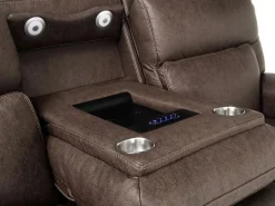 Mor Furniture Sofas|Cannes 3 Power Theater Sofa W/ Immersive Sound In Maze Tan