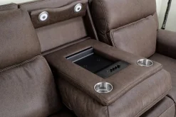 Mor Furniture Sofas|Cannes 3 Power Theater Sofa W/ Immersive Sound In Maze Tan