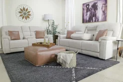 Mor Furniture Sofas|Cannes 3 Power Theater Sofa W/ Immersive Sound In Maze Tan