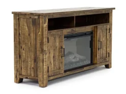 Mor Furniture Fireplace Tv Stands|Fireplaces|Cannon Valley Fireplace Console In Brown