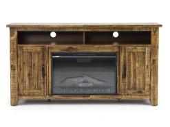 Mor Furniture Fireplace Tv Stands|Fireplaces|Cannon Valley Fireplace Console In Brown
