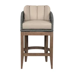 Mor Furniture Counter Height Stools|Barstools|Capri Outdoor Counter Height Stool In Taupe