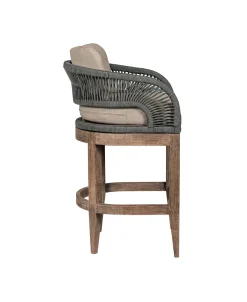 Mor Furniture Counter Height Stools|Barstools|Capri Outdoor Counter Height Stool In Taupe