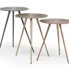Mor Furniture Accent Tables|Carly Accent Table In Multi, Set Of 3