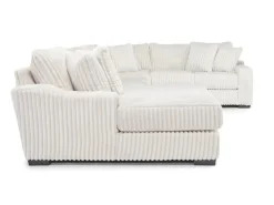 Mor Furniture Sectionals|Casper 4 Piece Sofa Chaise Sectional In Pony Slate, Left Facing