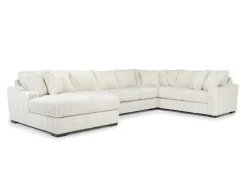 Mor Furniture Sectionals|Casper 4 Piece Sofa Chaise Sectional In Pony Slate, Left Facing