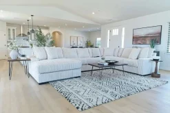Mor Furniture Sectionals|Casper 4 Piece Sofa Chaise Sectional In Pony Slate, Left Facing