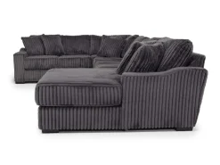 Mor Furniture Sectionals|Casper 4 Piece Sofa Chaise Sectional In Pony Slate, Left Facing