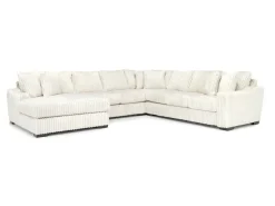 Mor Furniture Sectionals|Casper 4 Piece Xl Loveseat Chaise Sectional In Pony Slate, Left Facing