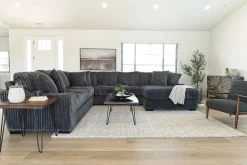 Mor Furniture Sectionals|Casper 4 Piece Xl Loveseat Chaise Sectional In Pony Slate, Left Facing