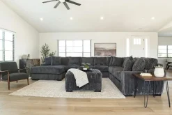 Mor Furniture Sectionals|Casper 4 Piece Xl Sofa Chaise Sectional In Pony Slate, Left Facing