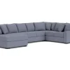 Mor Furniture Sectionals|Casper Crypton Performance Tux Sofa Chaise Sectional In Custom, Left Facing