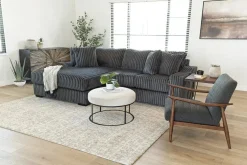Mor Furniture Sofas|Casper Sofa Chaise In Pony Slate, Left Facing