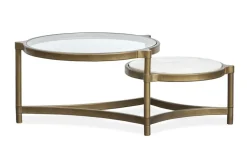 Mor Furniture Coffee Tables|Cassidy Coffee Table In Aged Brass