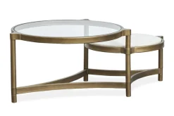 Mor Furniture Coffee Tables|Cassidy Coffee Table In Aged Brass