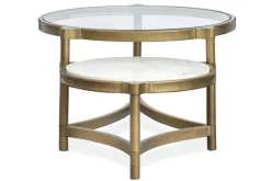 Mor Furniture Coffee Tables|Cassidy Coffee Table In Aged Brass