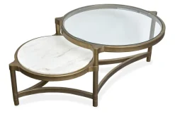 Mor Furniture Coffee Tables|Cassidy Coffee Table In Aged Brass