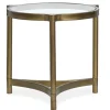 Mor Furniture Sofa & End Tables|Cassidy Round End Table In Aged Brass