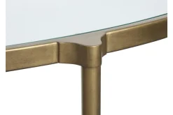 Mor Furniture Sofa & End Tables|Cassidy Sofa Table In Aged Brass