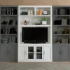 Mor Furniture Tv Stands|Entertainment Centers|Catalina 2 Piece Entertainment Center In White