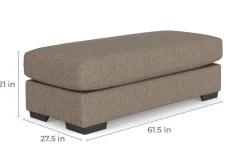 Mor Furniture Ottomans|Catamaran Ottoman In Coconut Stone