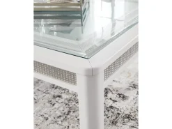 Mor Furniture Seating For 6|Dining Room Sets|Chalanna Dining Table & 6 Chairs In White