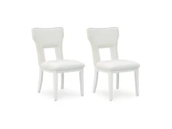 Mor Furniture Seating For 6|Dining Room Sets|Chalanna Dining Table & 6 Chairs In White