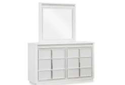 Mor Furniture Bedroom Sets|Chalanna Storage Bed, Dresser, Mirror & Nightstand In White, Queen