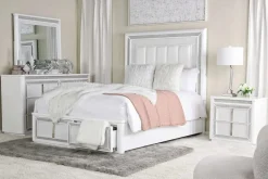 Mor Furniture Beds|Storage Beds|Chalanna Storage Bed In White, Queen
