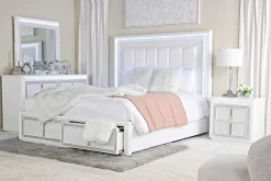 Mor Furniture Beds|Storage Beds|Chalanna Storage Bed In White, Queen