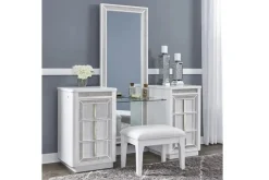 Mor Furniture Vanities & Mirrors|Chalanna Vanity & Mirror In White