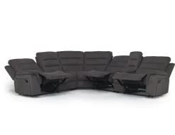 Mor Furniture Sectionals|Chanell 6 Piece Reclining Sectional W/ Armless Recliner In New Nappa Gray