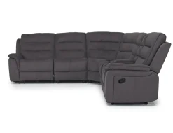 Mor Furniture Sectionals|Chanell 6 Piece Reclining Sectional W/ Armless Recliner In New Nappa Gray