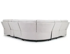 Mor Furniture Sectionals|Chanell 6 Piece Reclining Sectional W/ Armless Recliner In New Nappa Gray