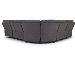 Mor Furniture Reclining Sectionals|Sectionals|Chanell 6 Piece Reclining Sectional In New Nappa Gray