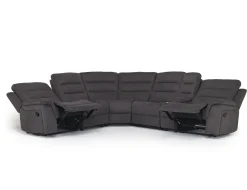 Mor Furniture Reclining Sectionals|Sectionals|Chanell 6 Piece Reclining Sectional In New Nappa Gray