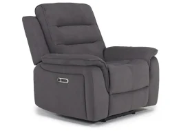 Mor Furniture Recliners|Chanell 2 Power Recliner In New Nappa Gray