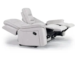 Mor Furniture Reclining Sofas|Chanell Reclining Sofa & Console Loveseat In New Nappa Gray
