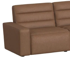 Mor Furniture Sectionals|Chelsey 6 Piece Power Sectional W/ Power Armless Recliner In Bozeman Saddle
