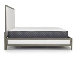 Mor Furniture Upholstered Beds|Beds|Chloe Upholstered Panel Bed In Gray/White, Queen