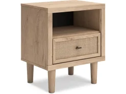 Mor Furniture Bedroom Sets|Cielden Panel Bed, Dresser, Mirror & Nightstand In Tan, Twin