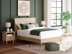 Mor Furniture Beds|Cielden Panel Bed In Tan, Twin