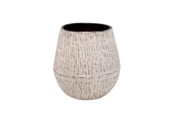 Mor Furniture Vases|Claymount Large Vase In Distressed White